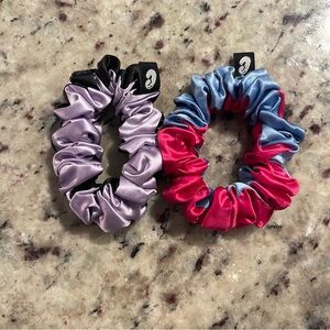 Chunks 100% Silk Scrunchies Jester 2 Pack